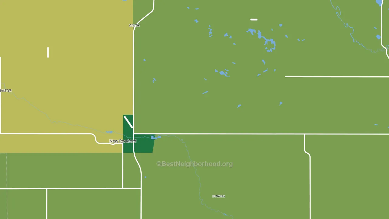 Eddy County, ND block-group voter-turnout map