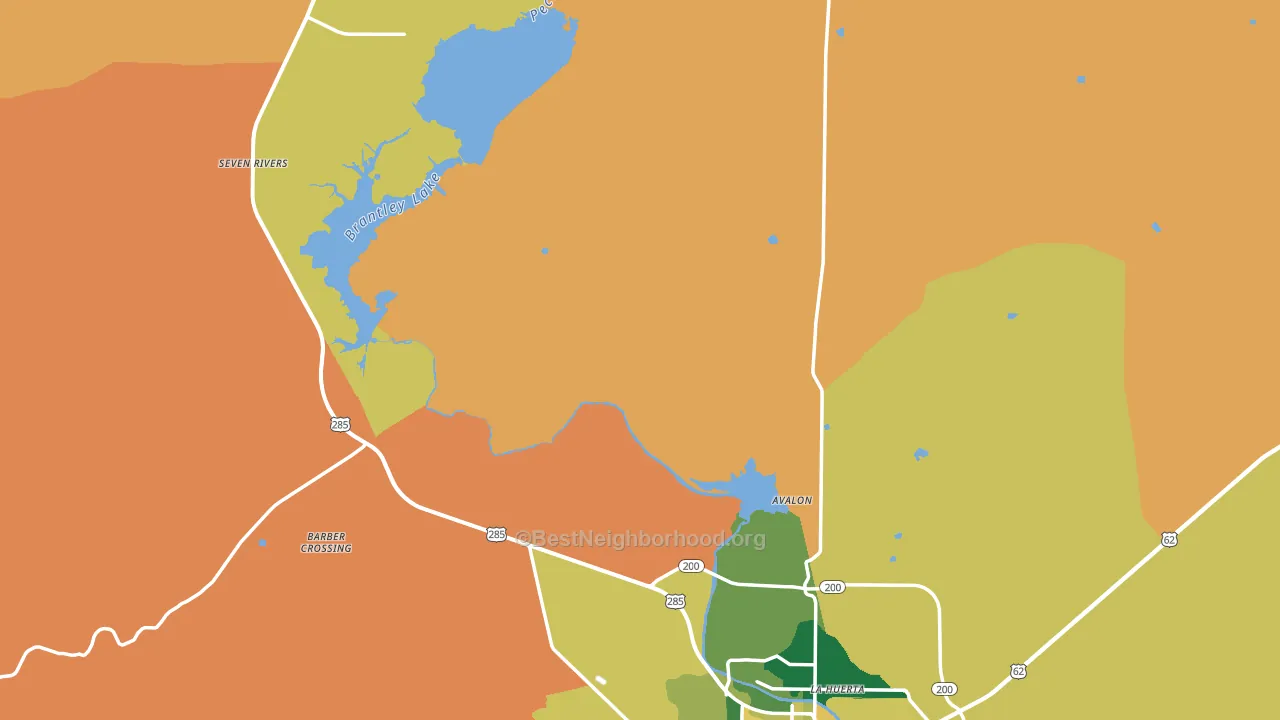 Eddy County, NM block-group voter-turnout map