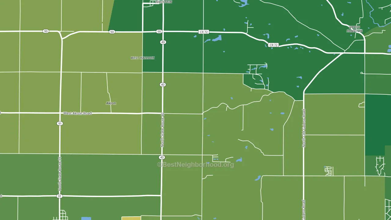 Edelstein, IL block-group voter-turnout map