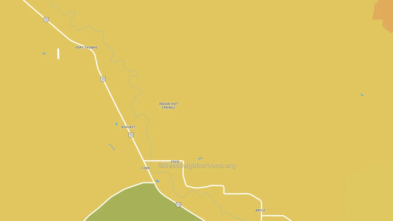 Eden, AZ block-group voter-turnout map