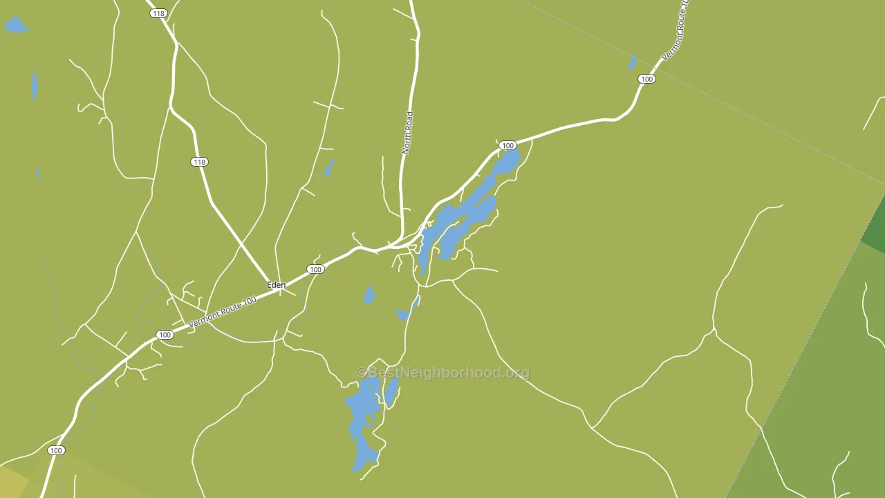 Eden Mills, VT block-group voter-turnout map