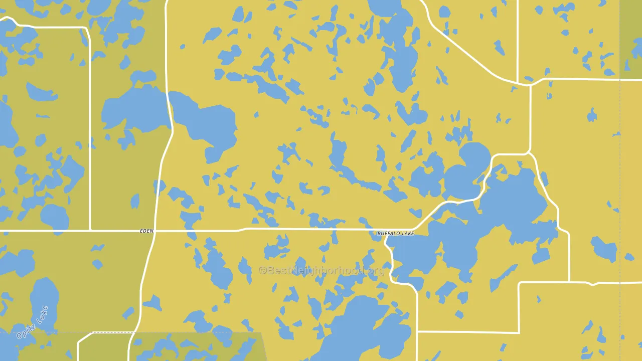 Eden, SD block-group voter-turnout map