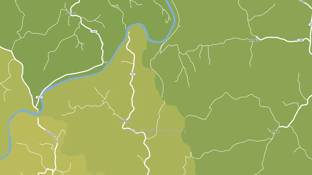 Edenton, KY block-group voter-turnout map