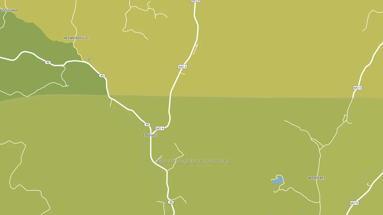 Edgehill, MO block-group voter-turnout map