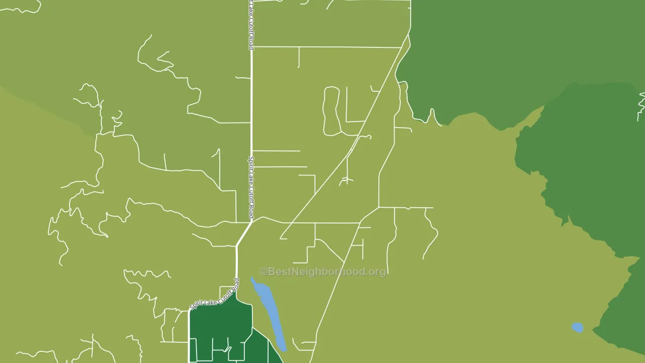Edgemere, ID block-group voter-turnout map