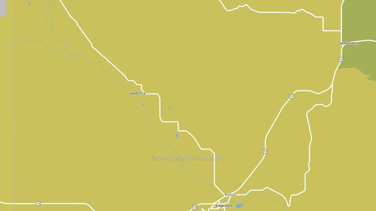 Edgemont, SD block-group voter-turnout map
