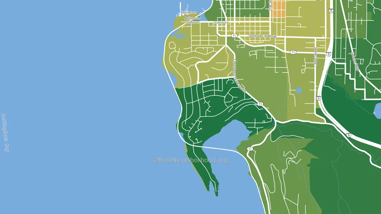 Edgemoor, WA block-group voter-turnout map