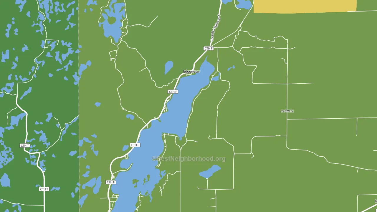 Edgewater, WI block-group voter-turnout map