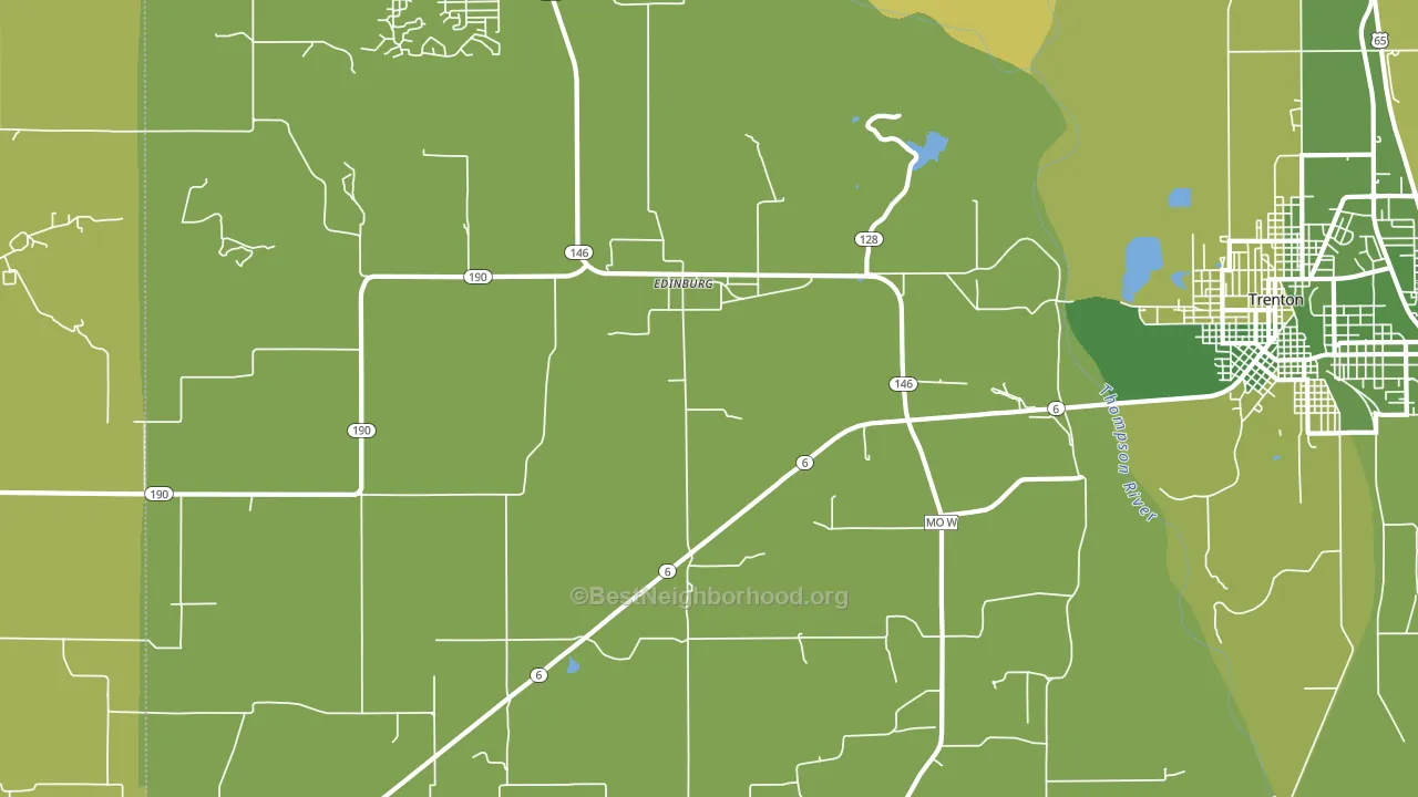 Edinburg, MO block-group voter-turnout map