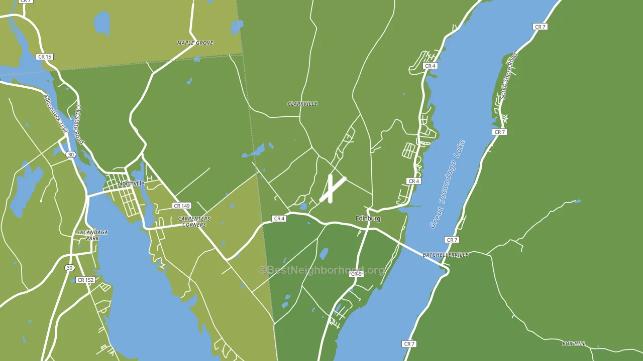Edinburg, NY block-group voter-turnout map