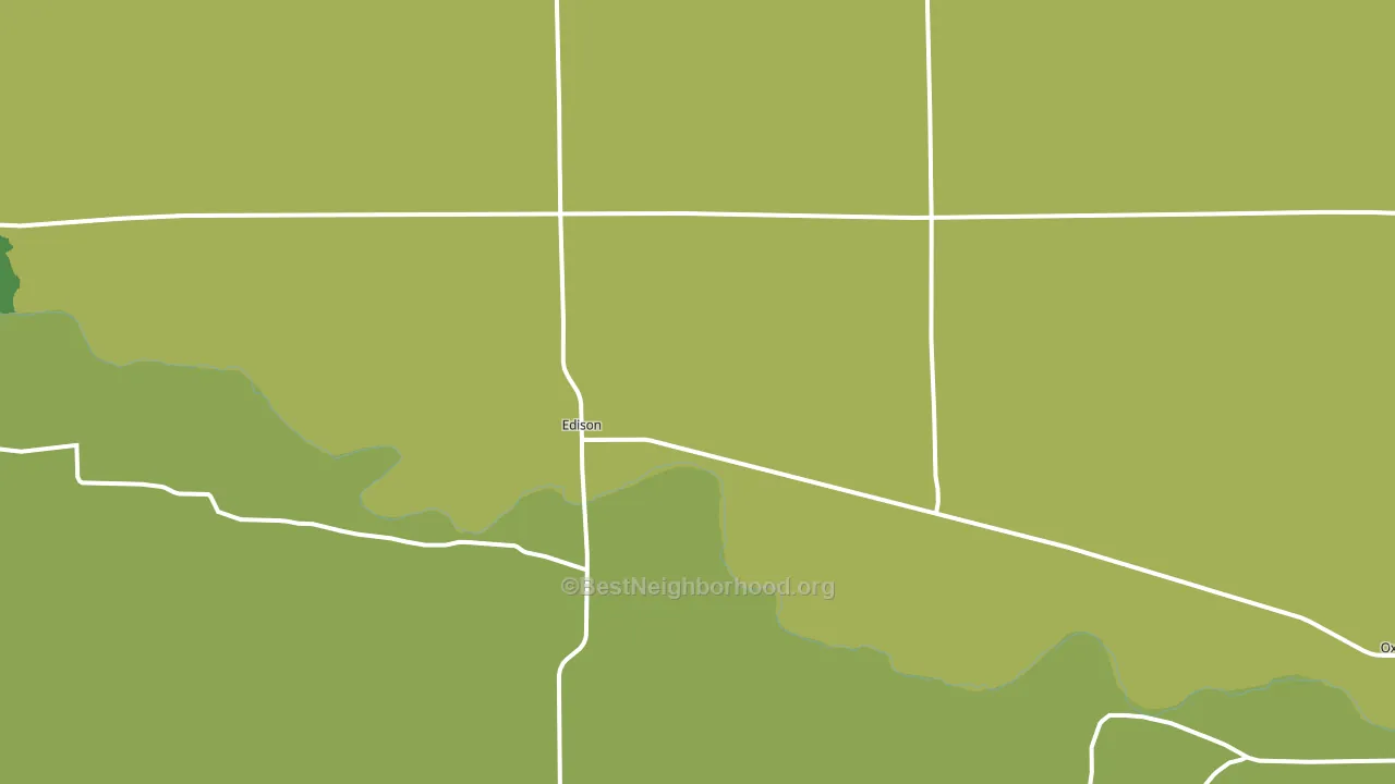 Edison, NE block-group voter-turnout map