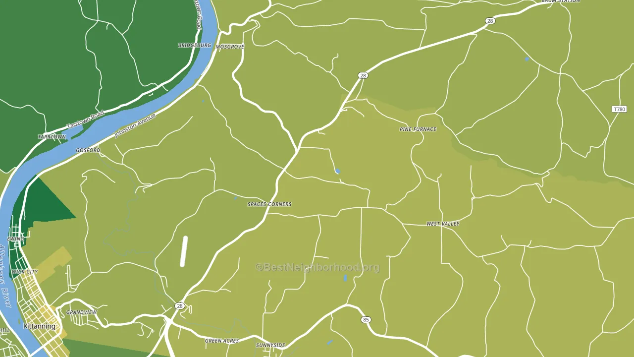 Edmon, PA block-group voter-turnout map