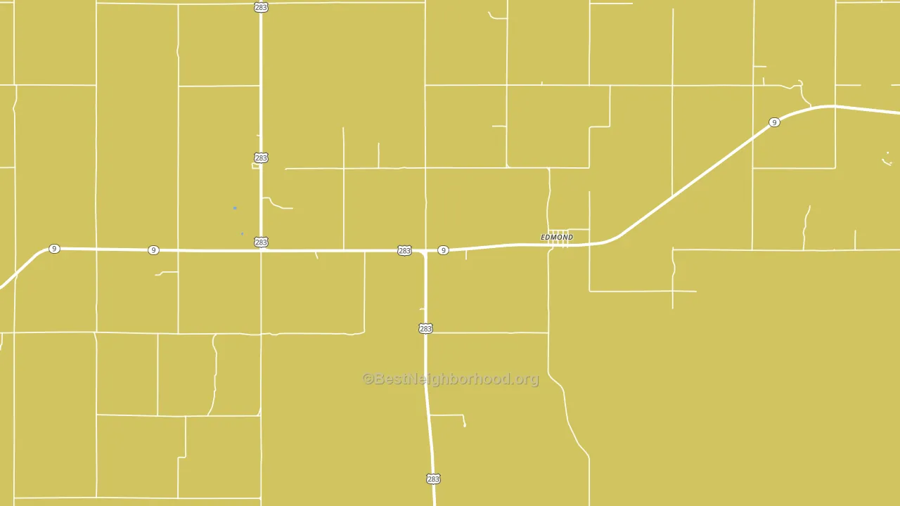 Edmond, KS block-group voter-turnout map