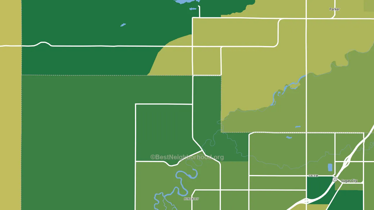 Edmonds, ID block-group voter-turnout map