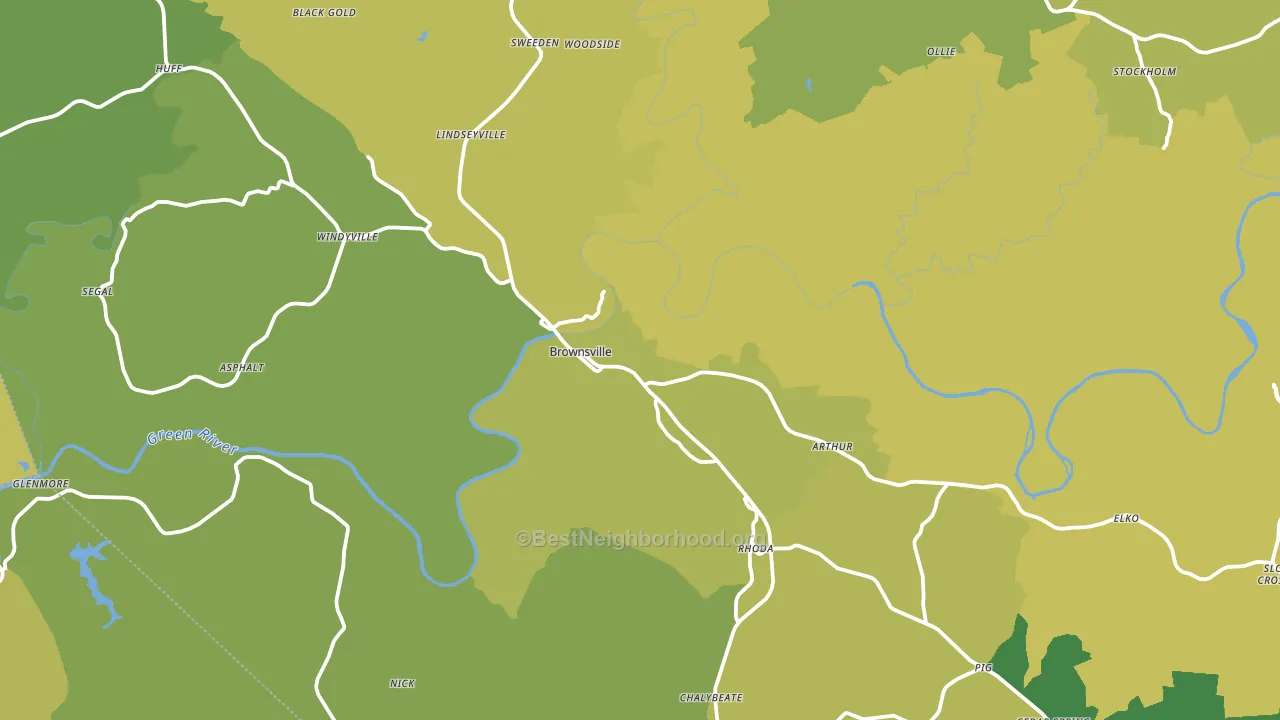 Edmonson County, KY block-group voter-turnout map