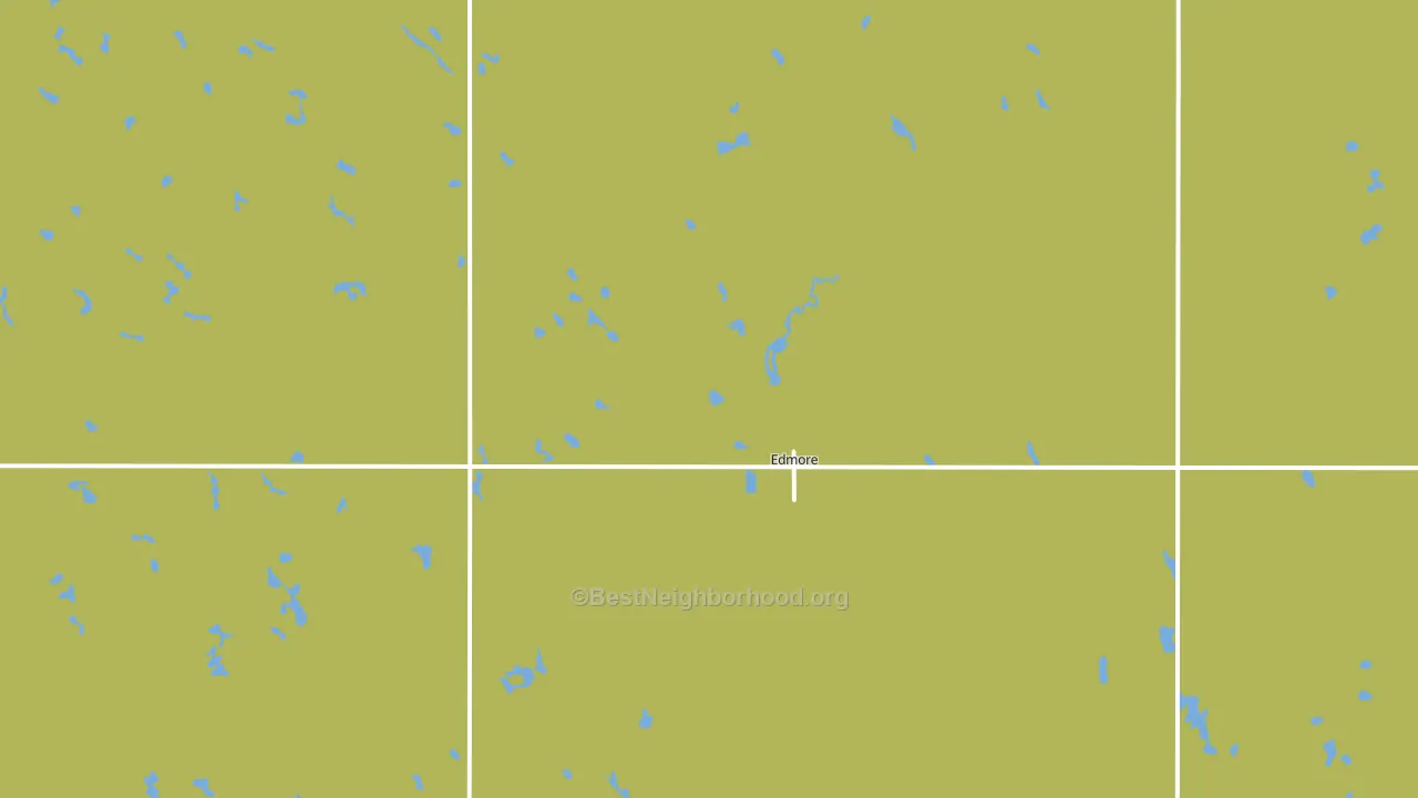 Edmore, ND block-group voter-turnout map