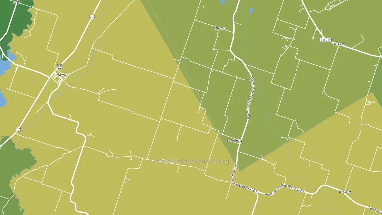 Edna Hill, TX block-group voter-turnout map