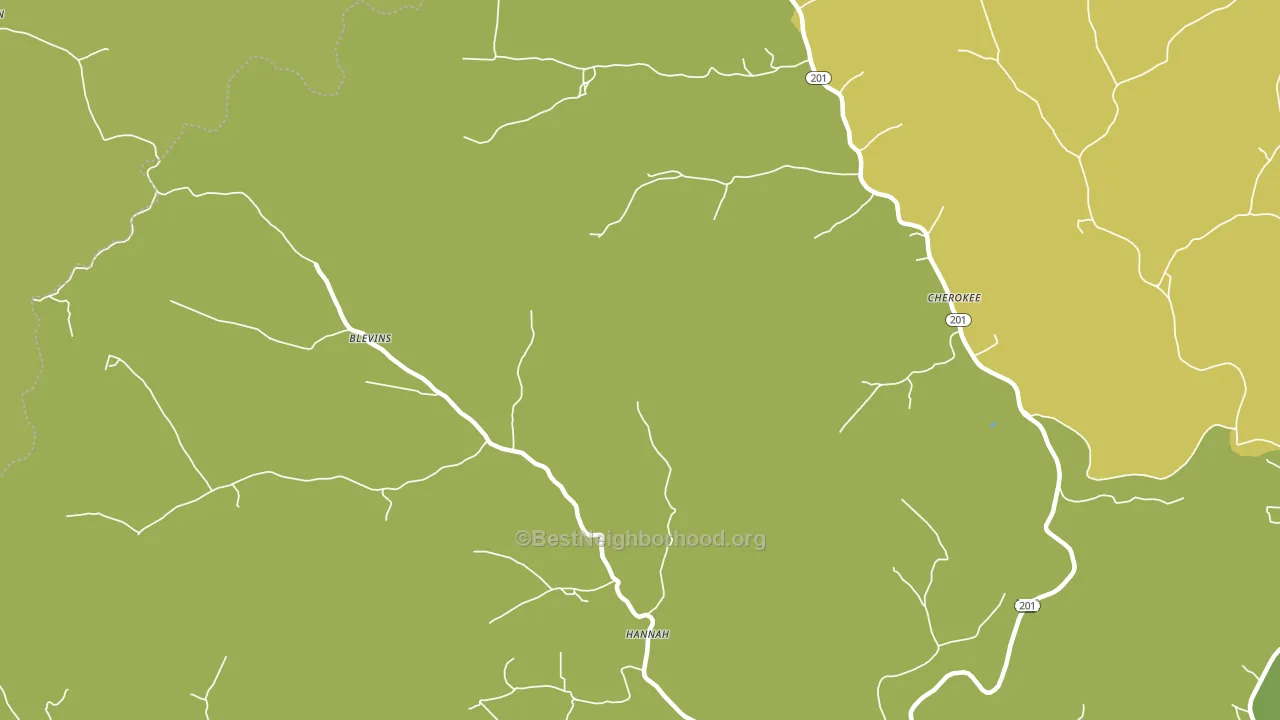 Edsel, KY block-group voter-turnout map