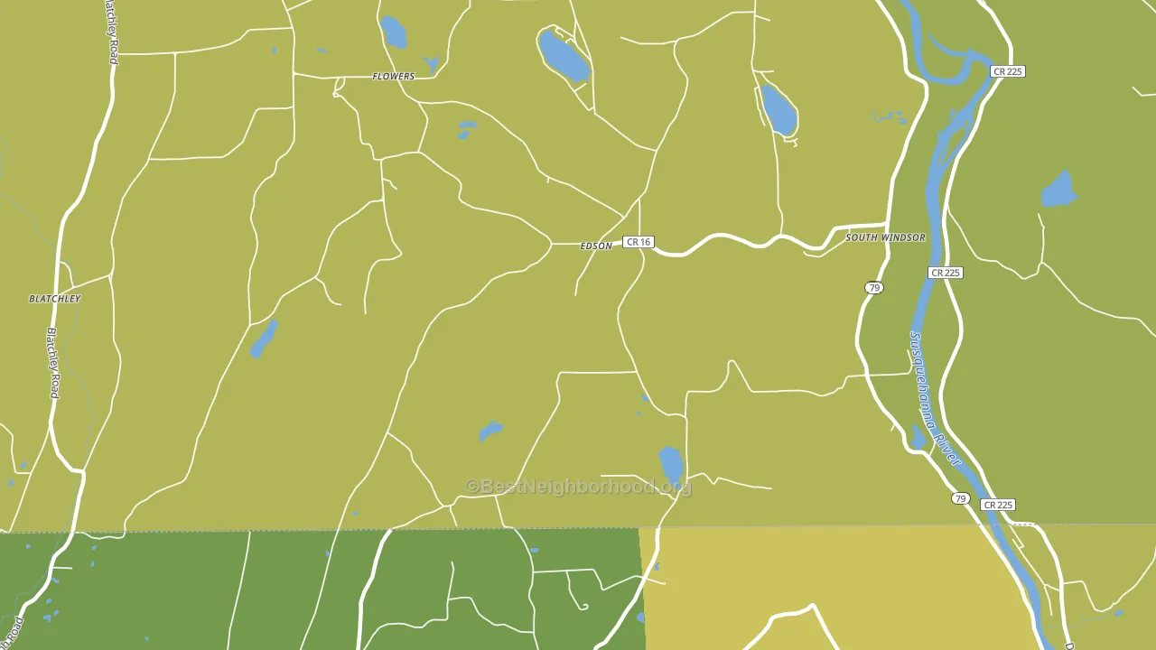 Edson, NY block-group voter-turnout map