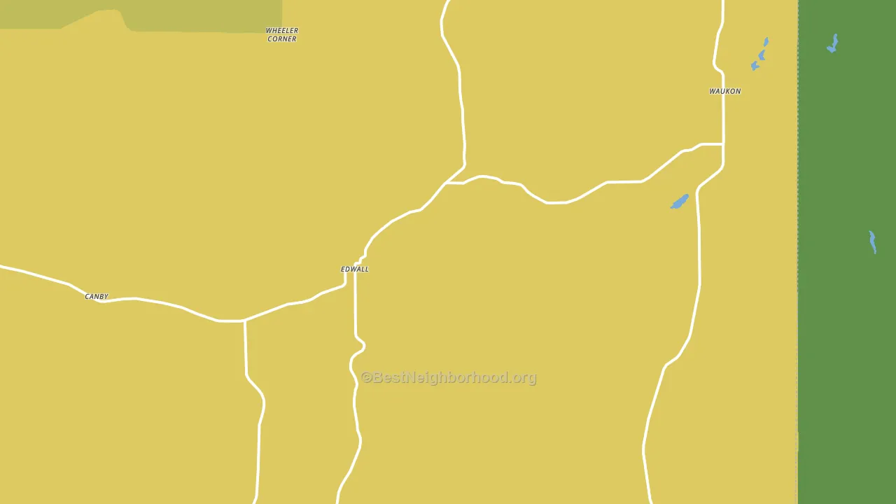 Edwall, WA block-group voter-turnout map