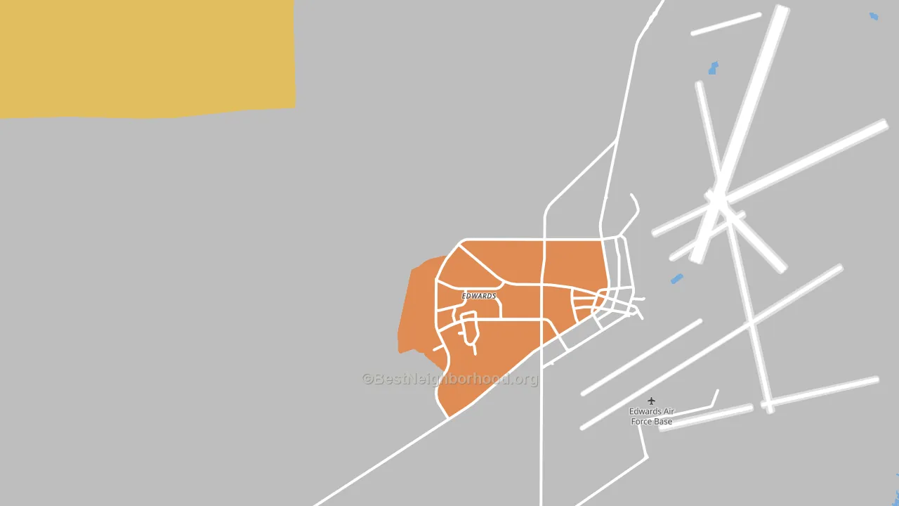 Edwards, CA block-group voter-turnout map