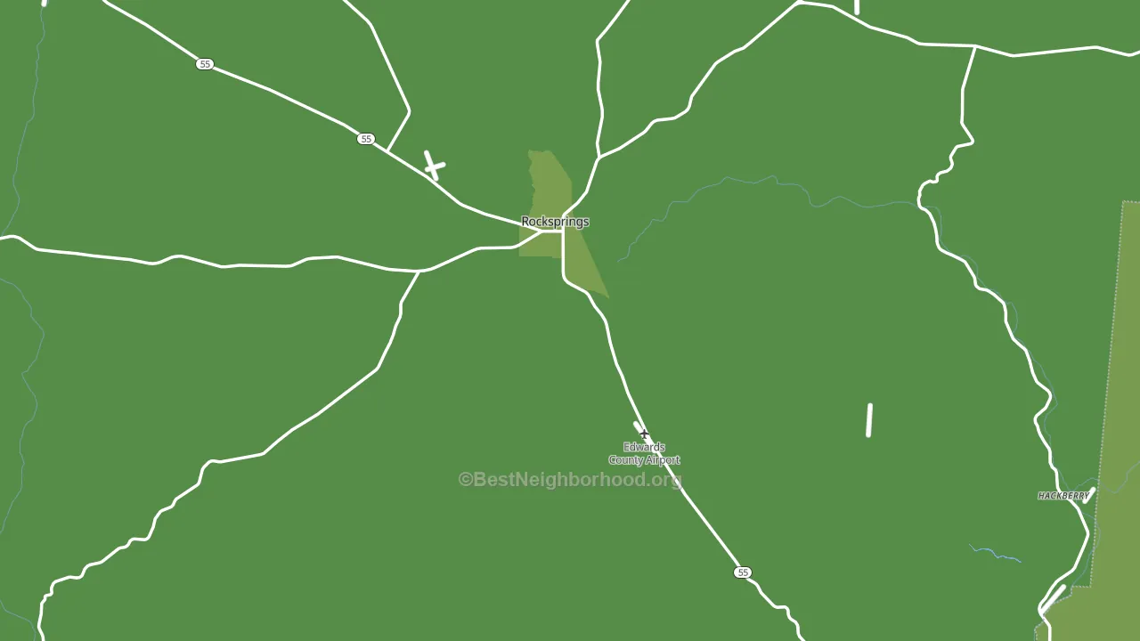 Edwards County, TX block-group voter-turnout map