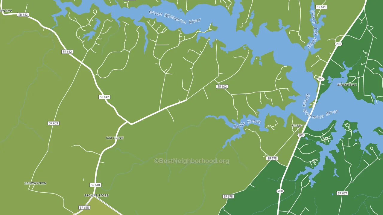 Edwardsville, VA block-group voter-turnout map