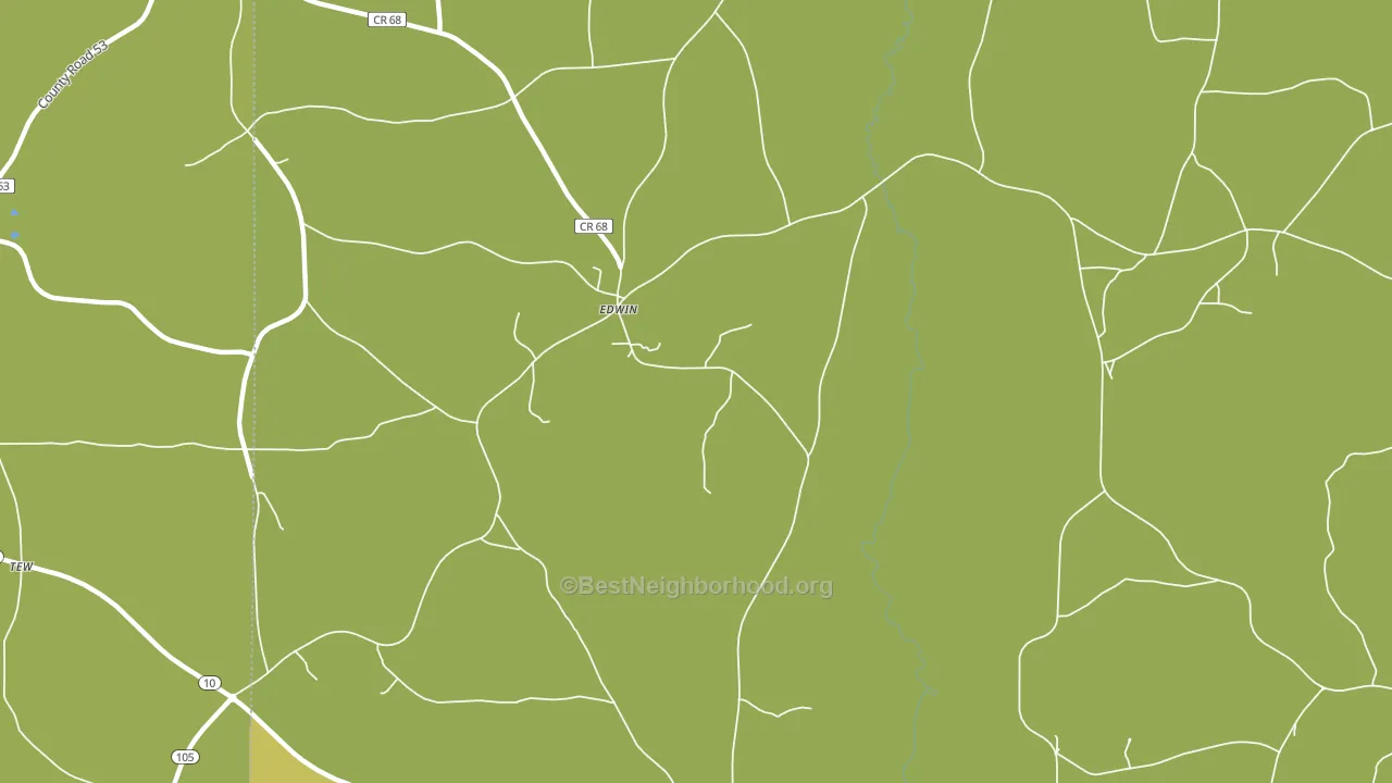 Edwin, AL block-group voter-turnout map