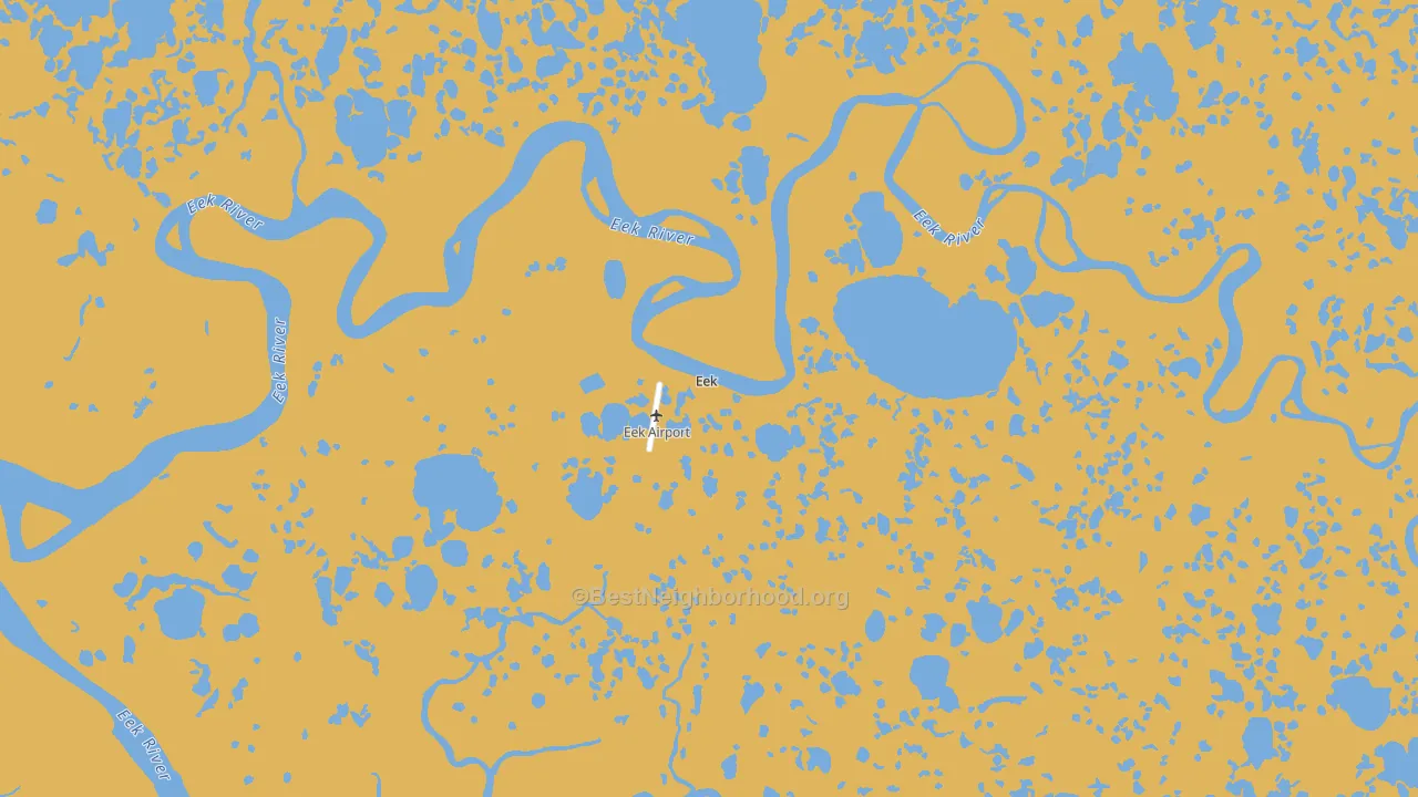 Eek, AK block-group voter-turnout map