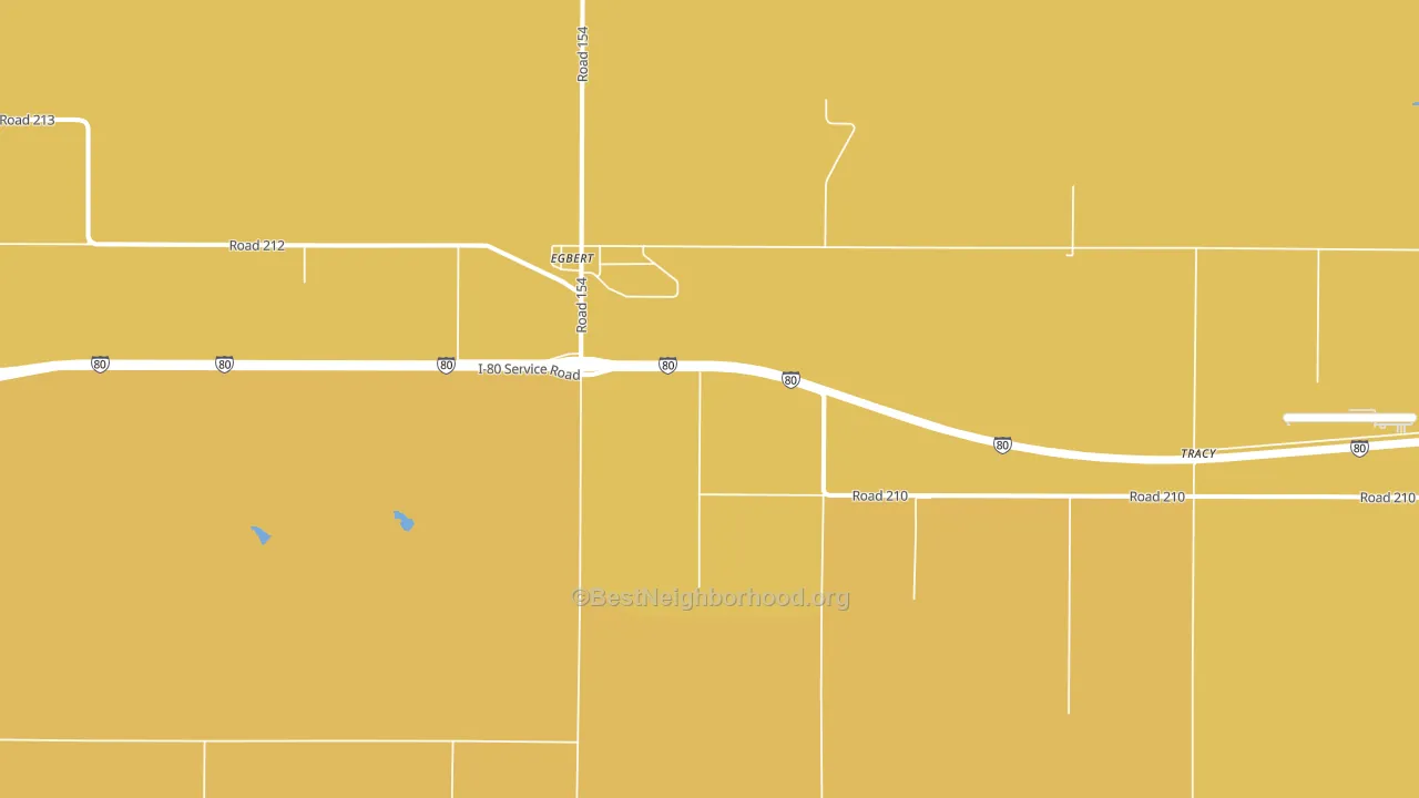 Egbert, WY block-group voter-turnout map