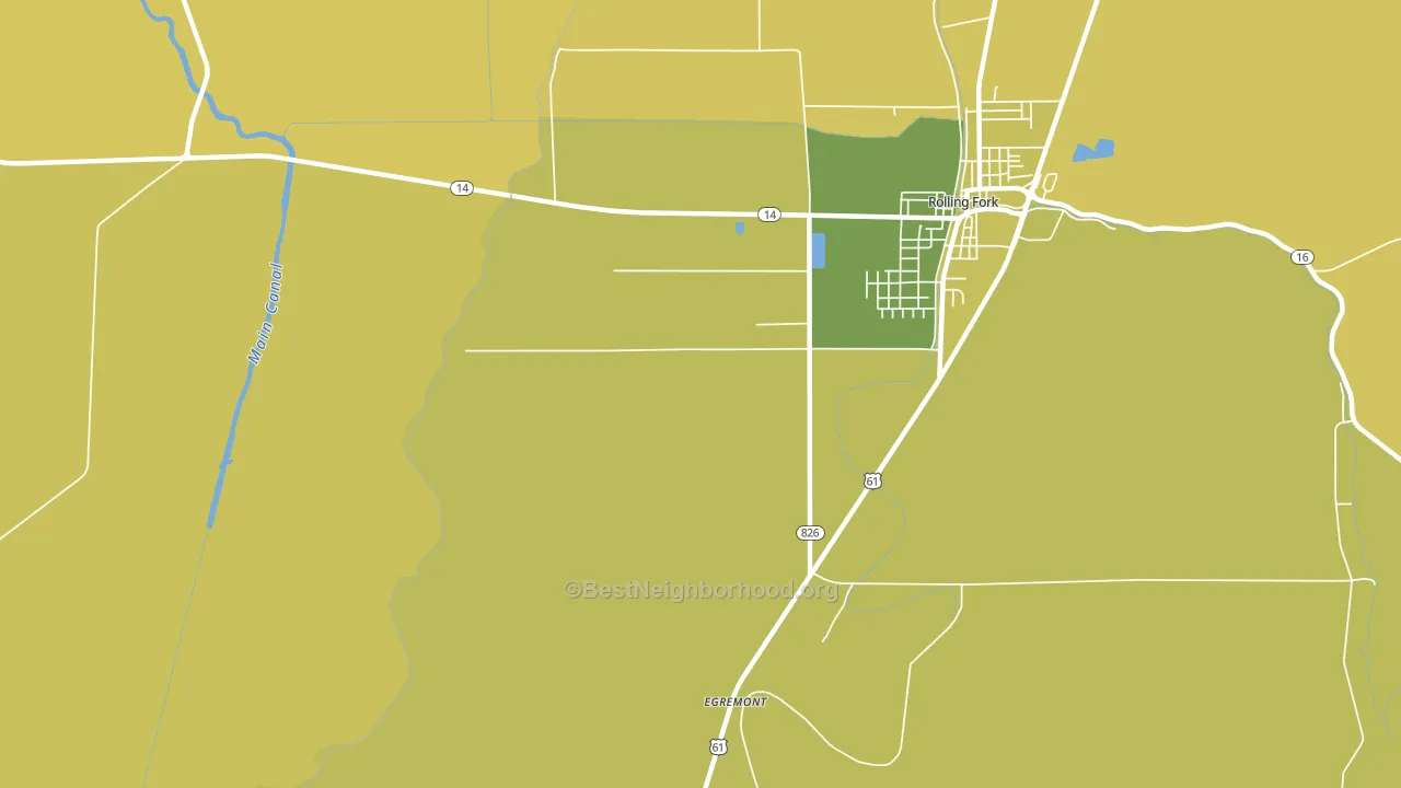 Egremont, MS block-group voter-turnout map