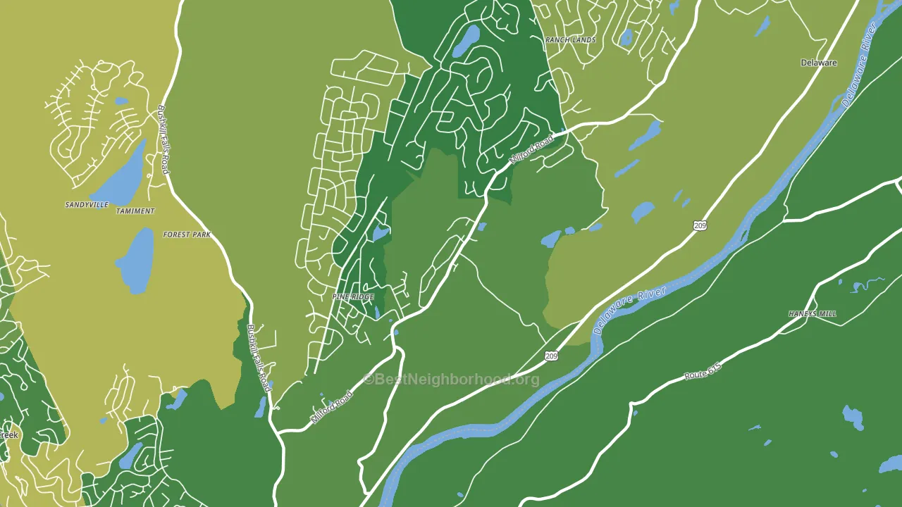 Egypt Mills, PA block-group voter-turnout map