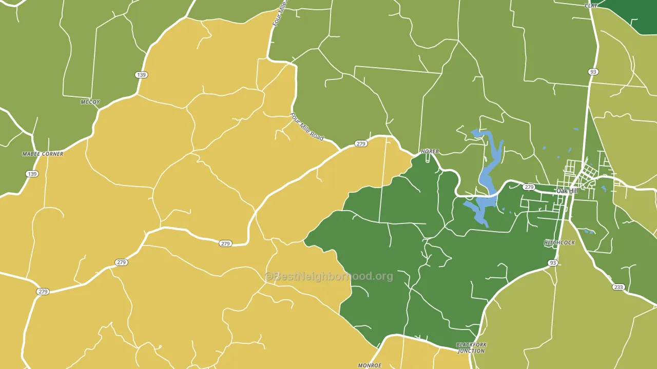 Eifort, OH block-group voter-turnout map