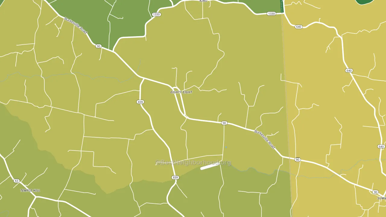 Eighty Eight, KY block-group voter-turnout map