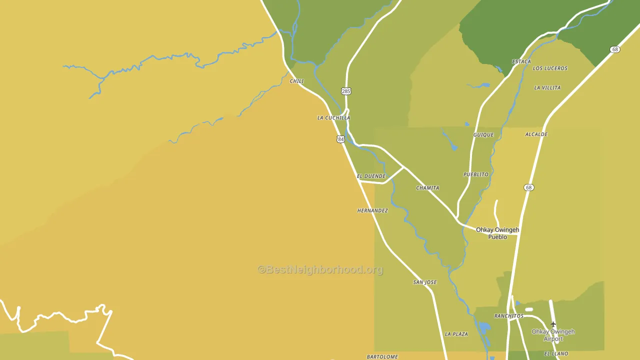 El Duende, NM block-group voter-turnout map
