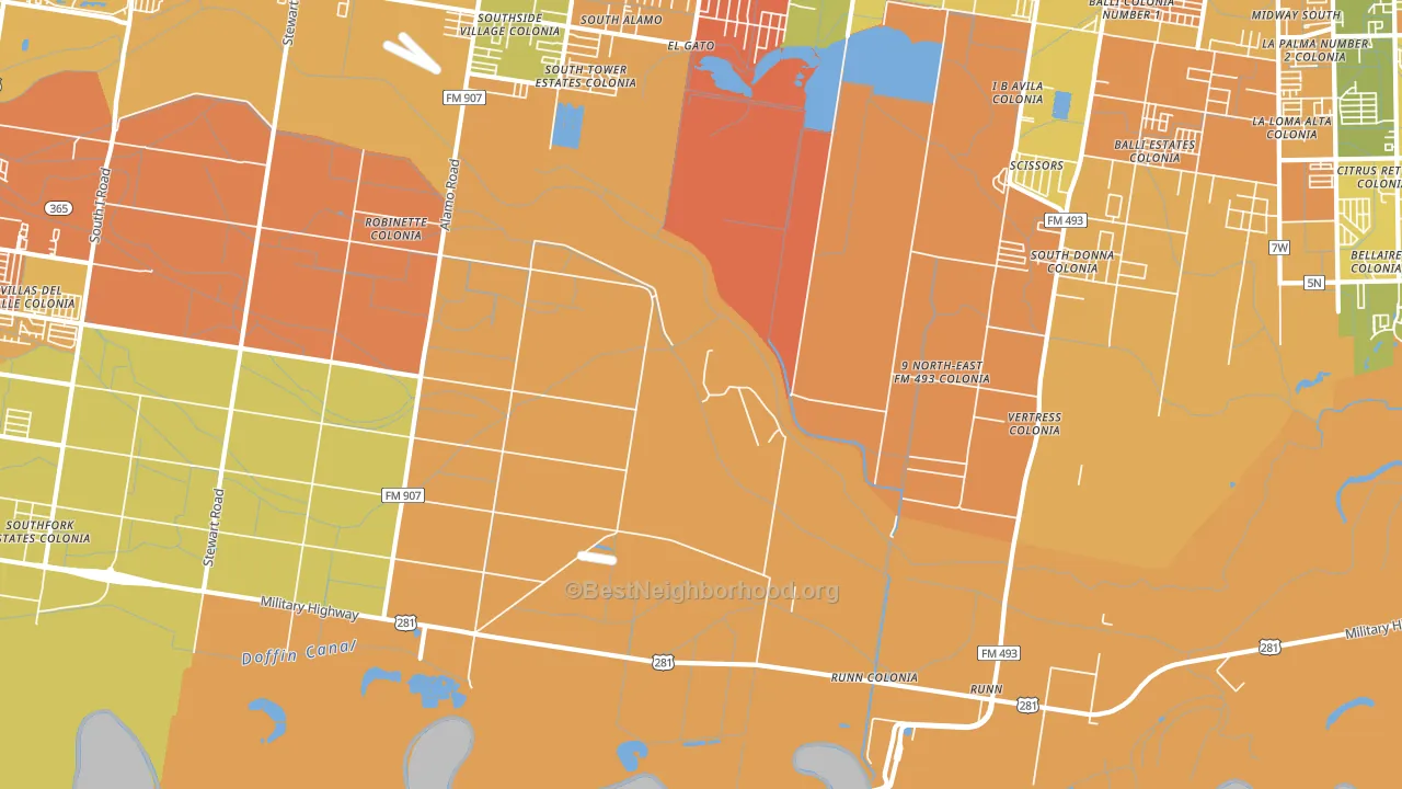 El Gato, TX block-group voter-turnout map