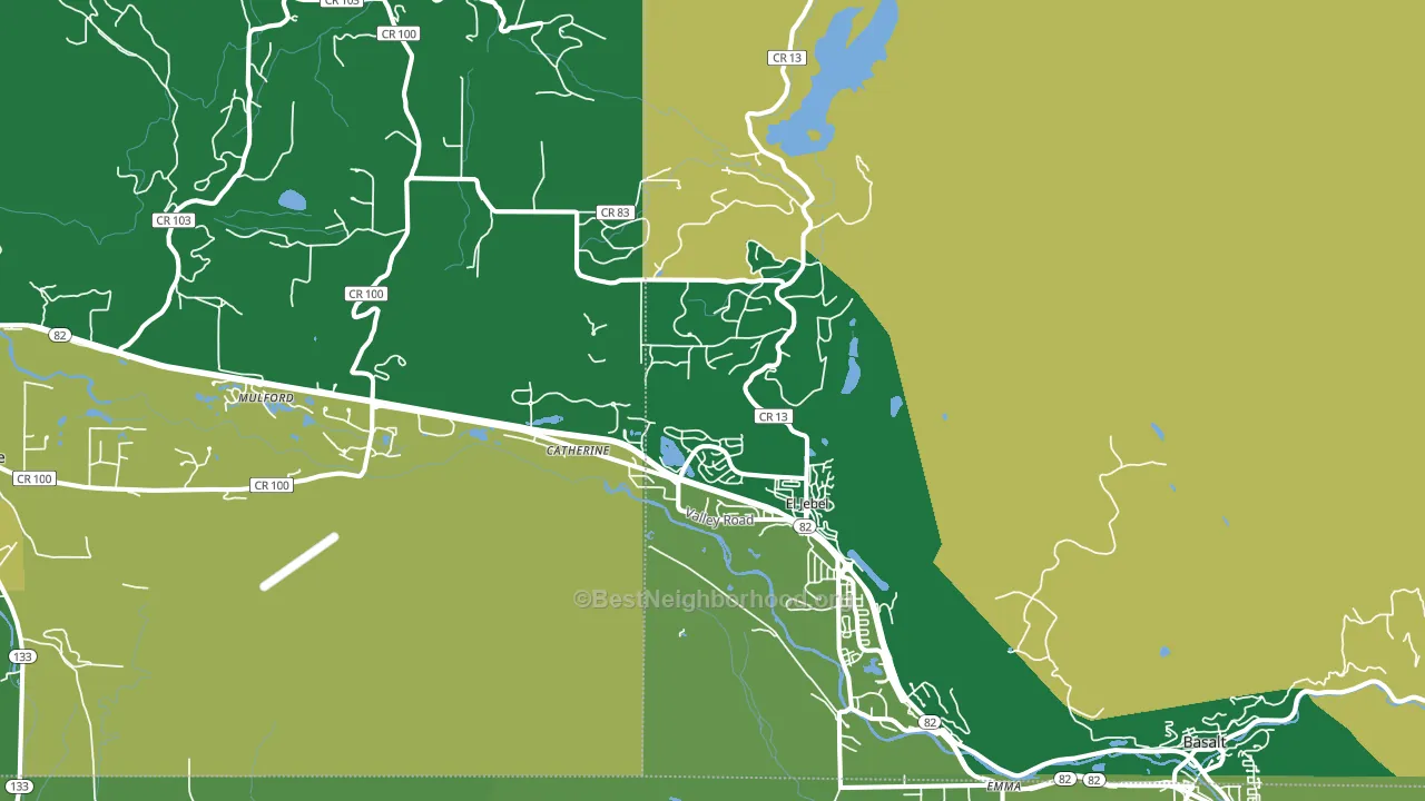 El Jebel, CO block-group voter-turnout map
