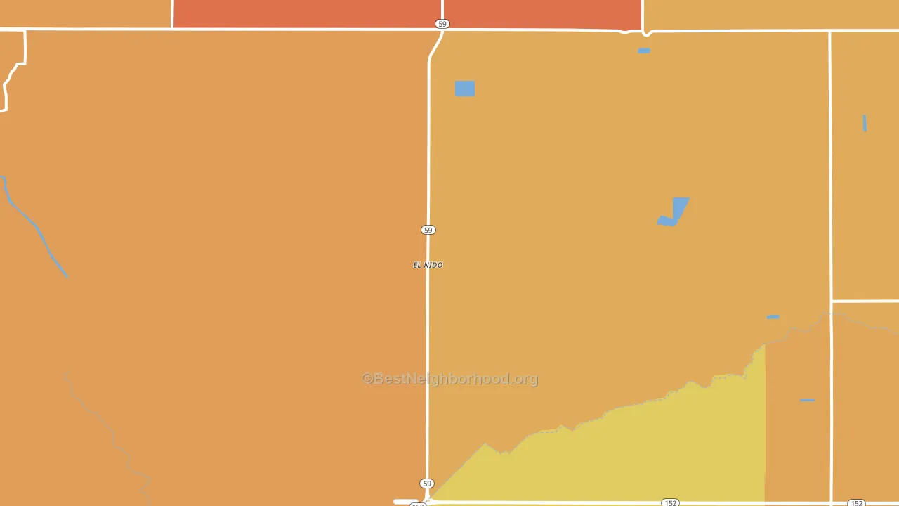 El Nido, CA block-group voter-turnout map