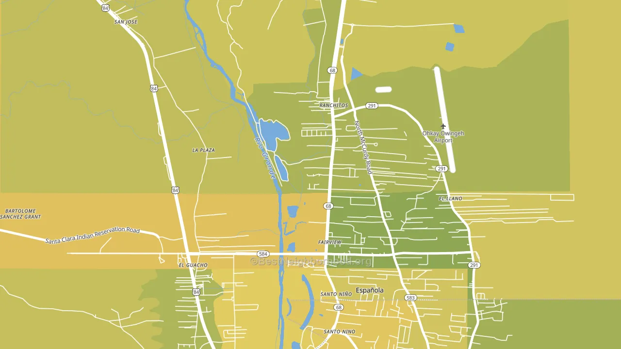 El Rancho, NM block-group voter-turnout map