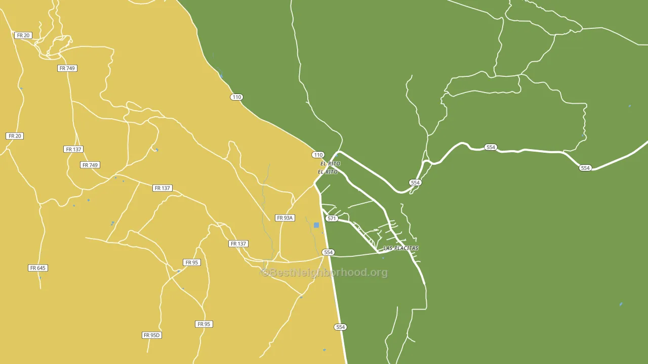 El Rito, NM block-group voter-turnout map