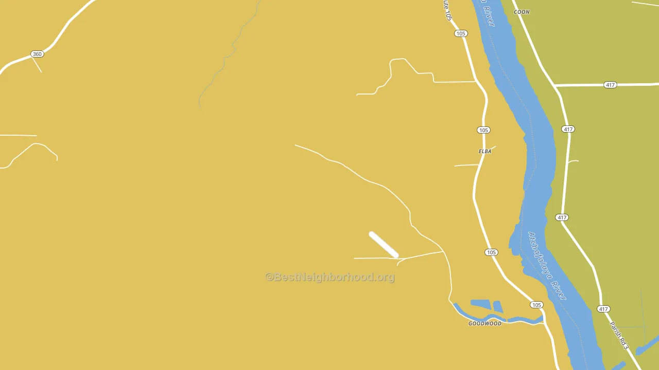 Elba, LA block-group voter-turnout map