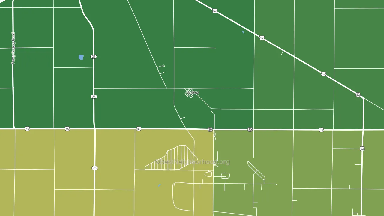 Eldena, IL block-group voter-turnout map