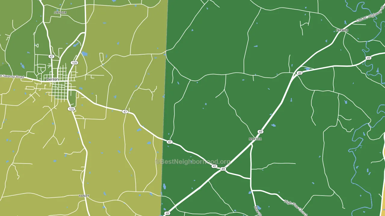 Eldorado, NC block-group voter-turnout map
