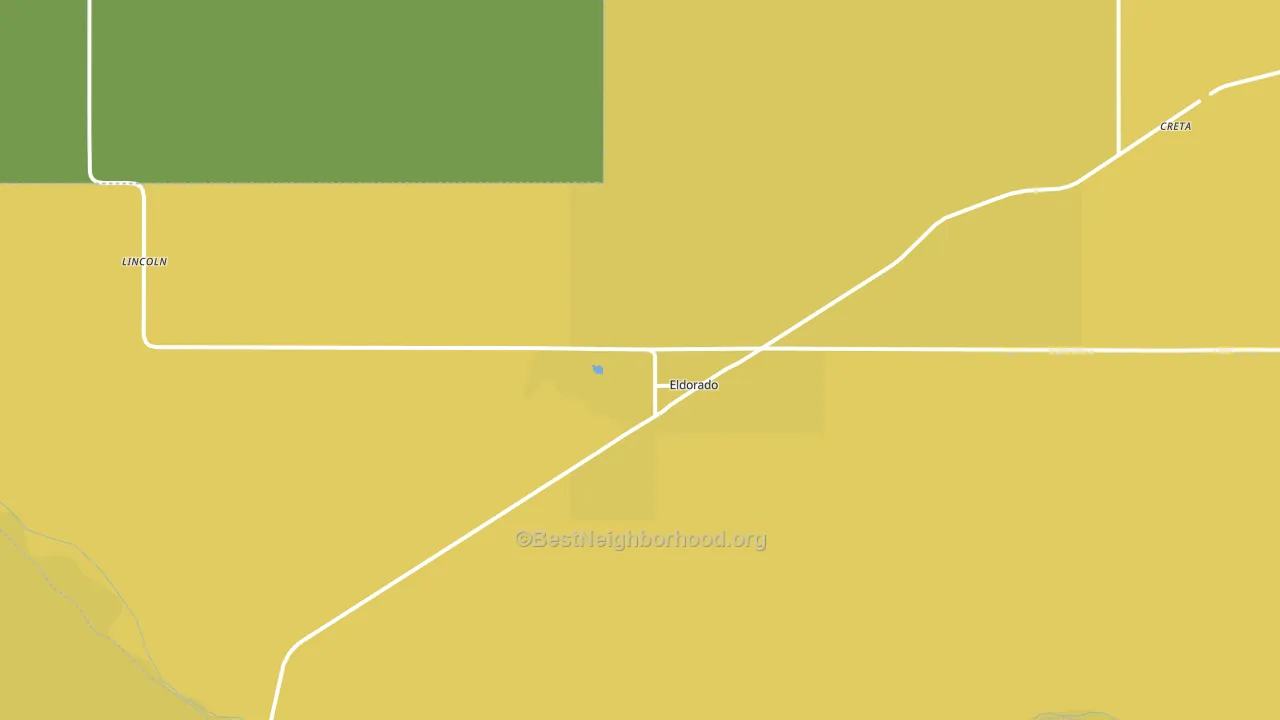 Eldorado, OK block-group voter-turnout map