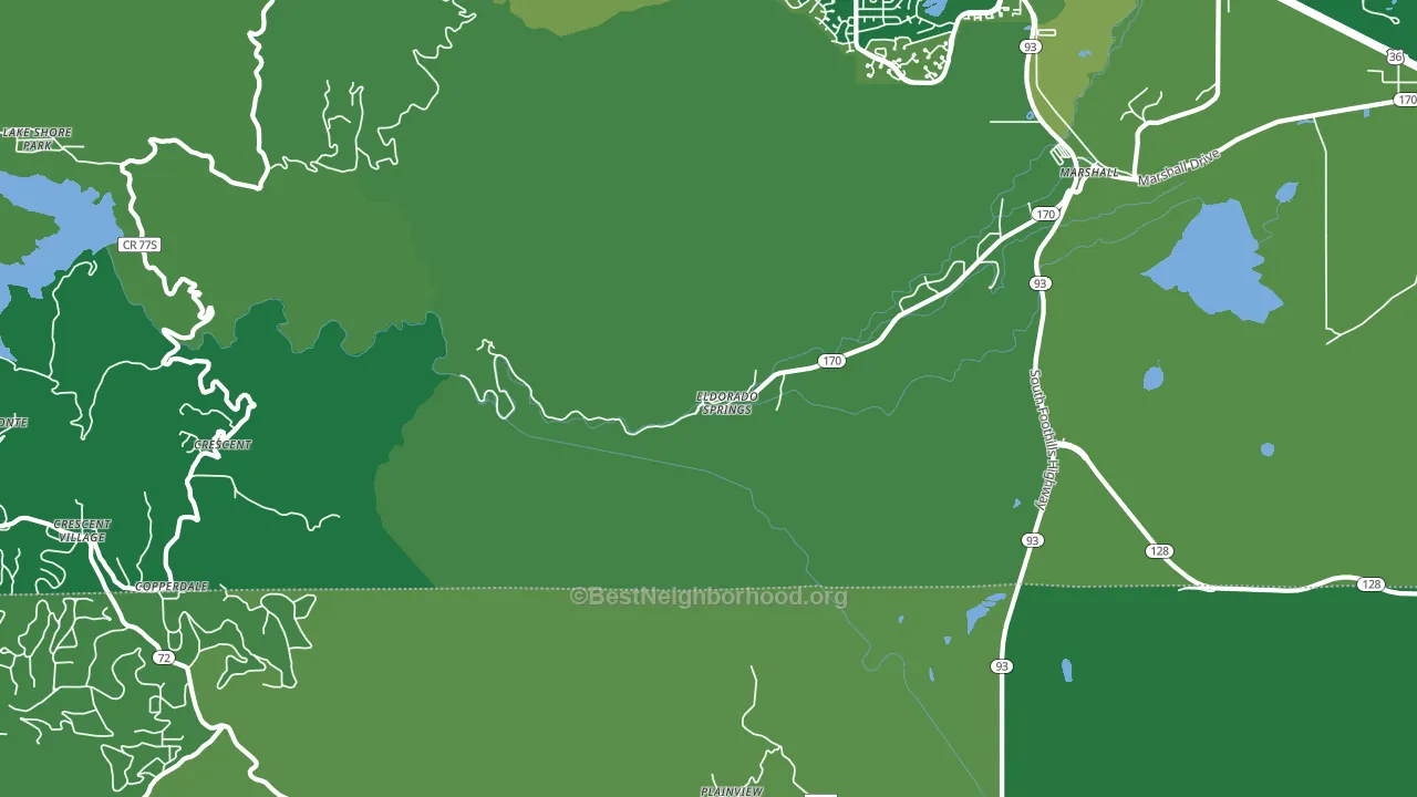 Eldorado Springs, CO block-group voter-turnout map