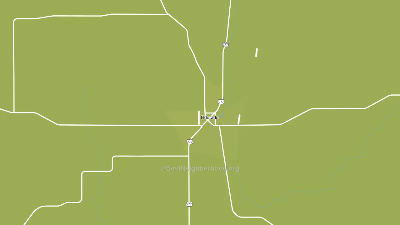 Eldorado, TX block-group voter-turnout map