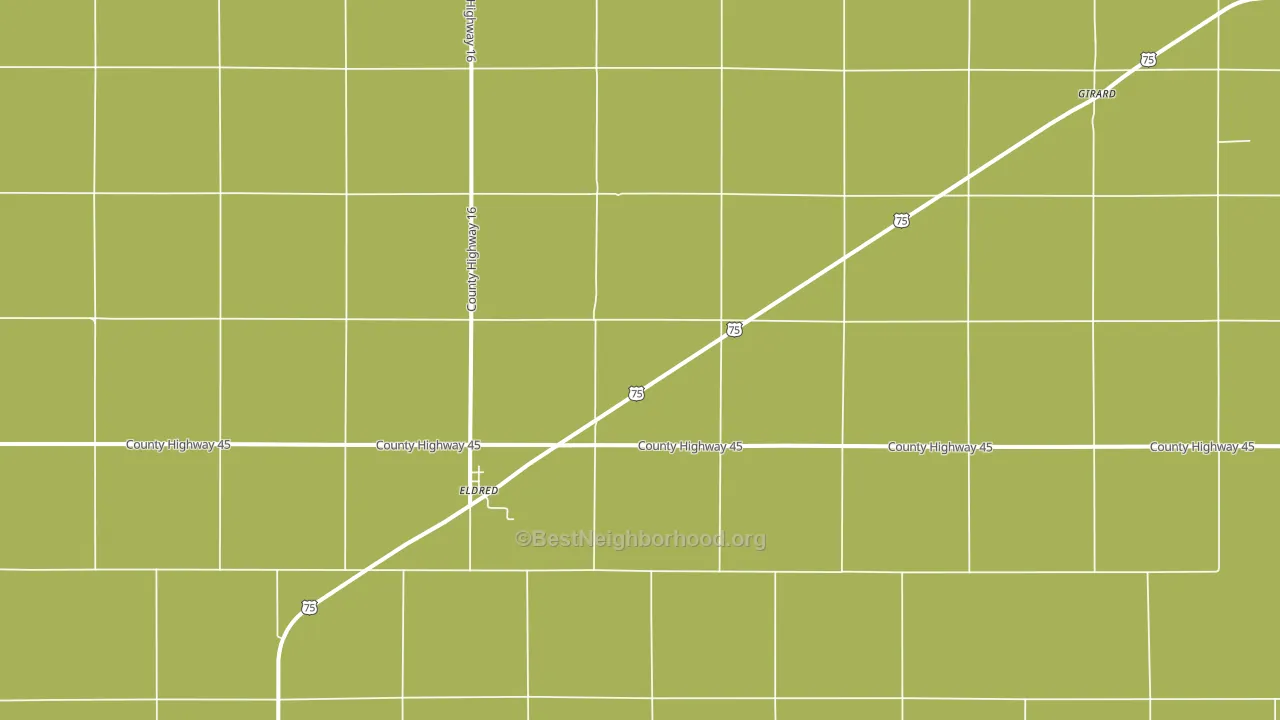 Eldred, MN block-group voter-turnout map