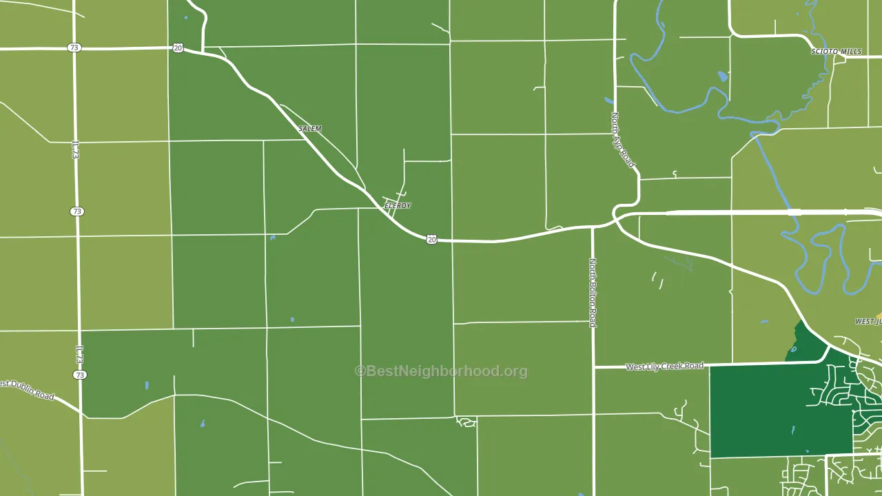 Eleroy, IL block-group voter-turnout map