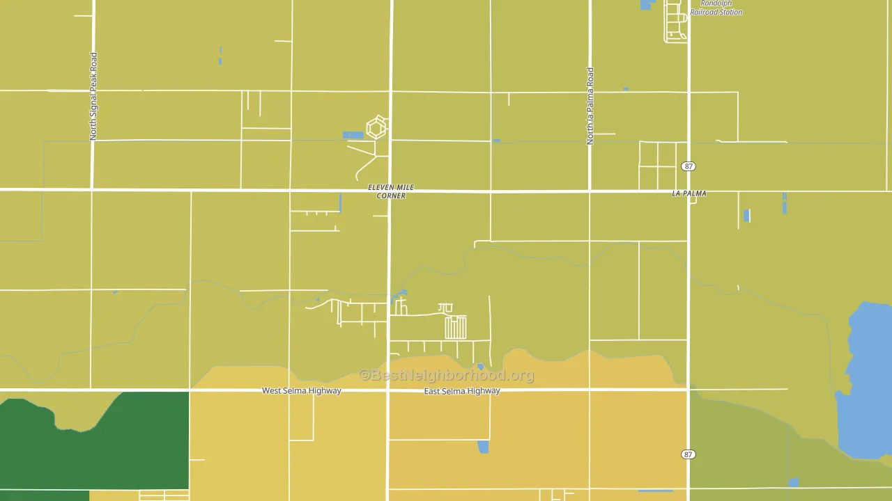 Eleven Mile Corner, AZ block-group voter-turnout map