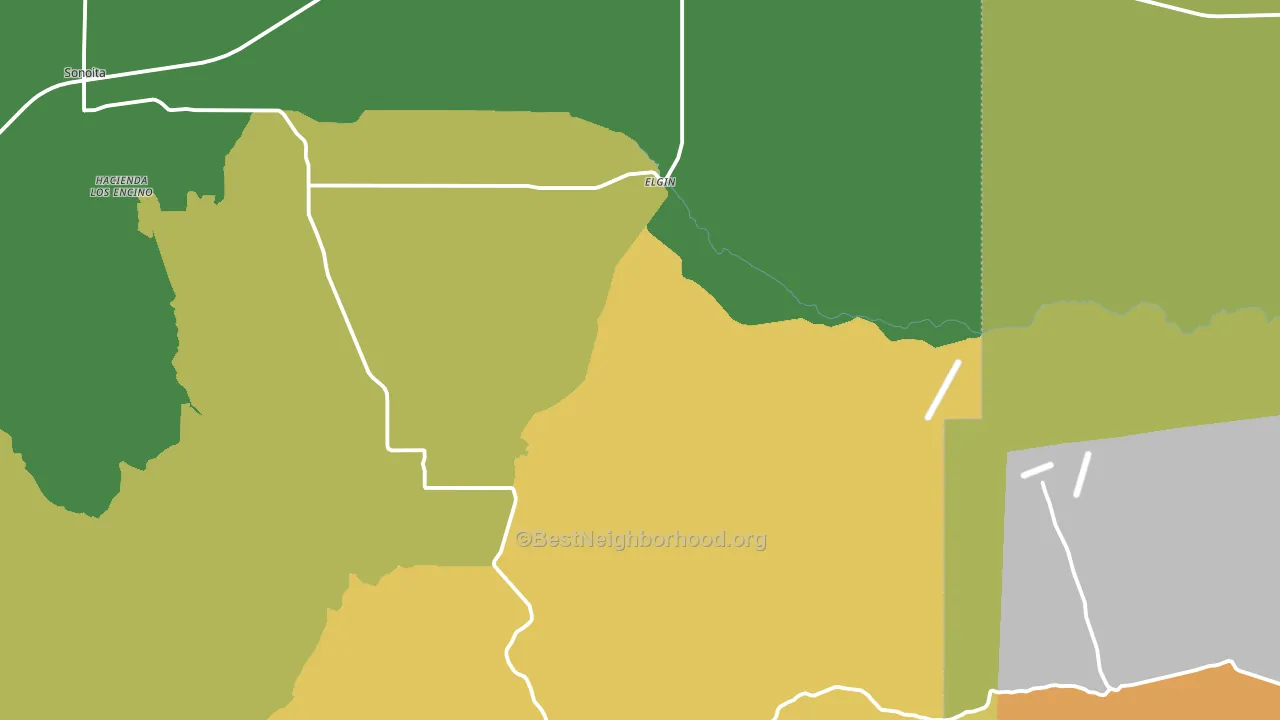 Elgin, AZ block-group voter-turnout map
